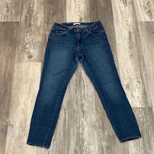 LOFT Curvy Skinny Crop Jeans